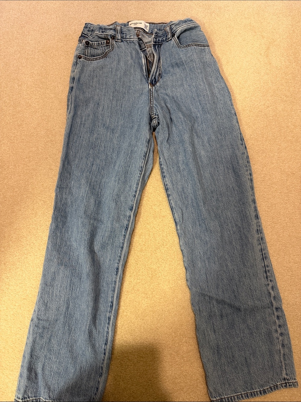abercrombie kids Medium Blue baggy Leg Jeans